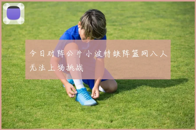 今日对阵公牛小波特缺阵篮网八人无法上场挑战
